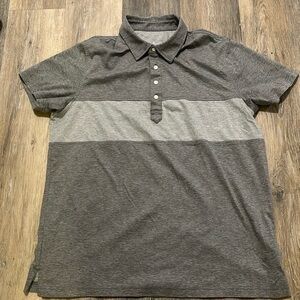 Brooks Brothers Performance Series Gray Short Sleeve Polo Shirt XXL